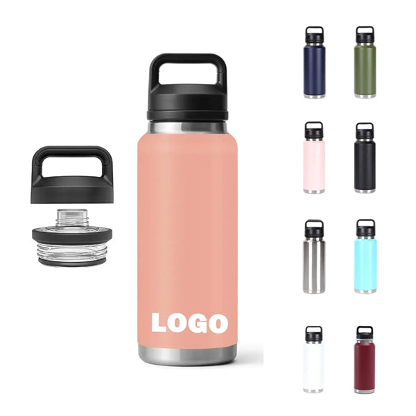 36oz Sports Powder Coated Stainless Steel Flask Bottle