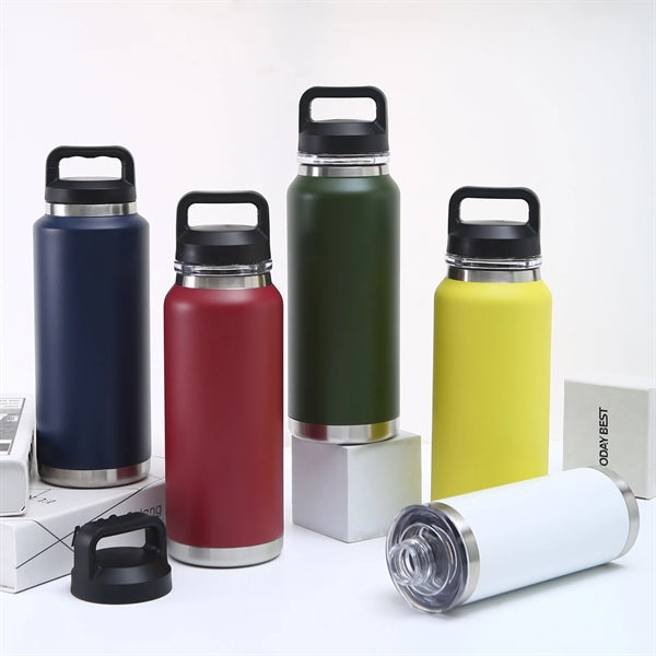 36oz Sports Powder Coated Stainless Steel Flask Bottle