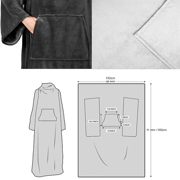 Long Oversized Wearable Blanket