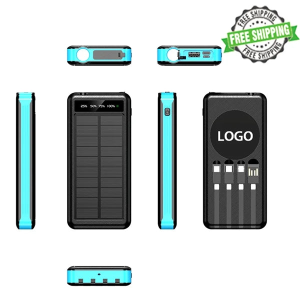 10000mAh 10W Solar Power Bank