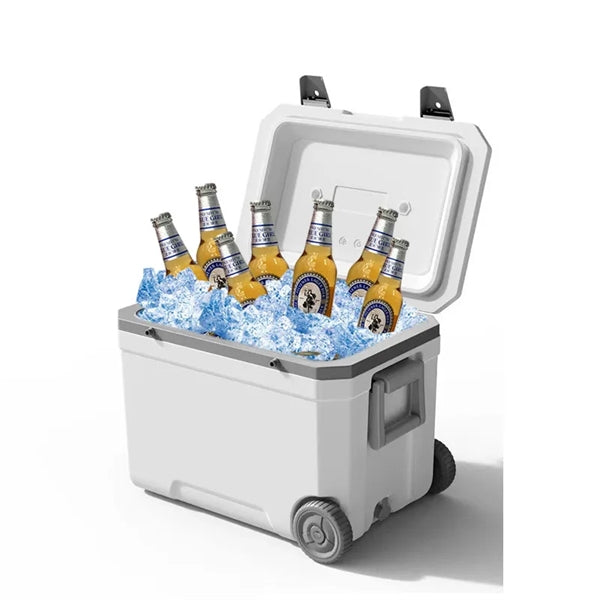 Portable Cooler Insulated Ice Chest with Wheels and Handles