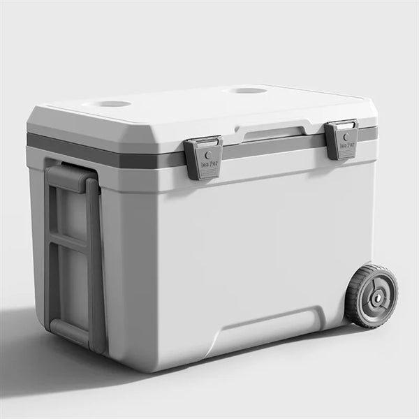 Portable Cooler Insulated Ice Chest with Wheels and Handles