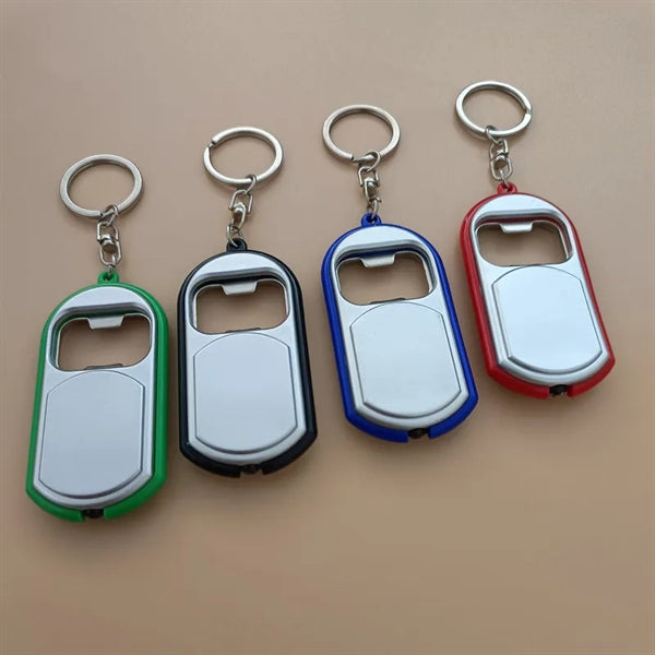 LED bottle opener with light