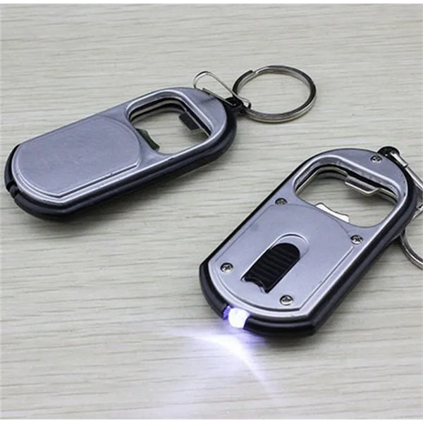 LED bottle opener with light
