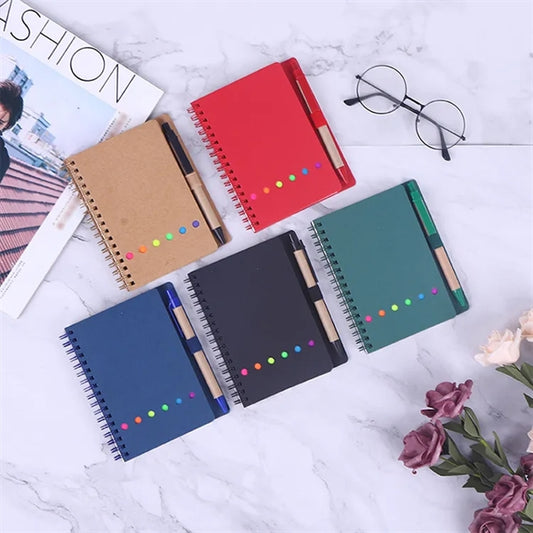 Coil Book With Pen And Note Pad