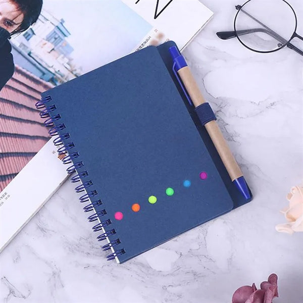 Coil Book With Pen And Note Pad