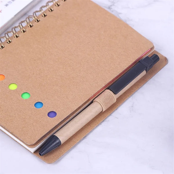 Coil Book With Pen And Note Pad