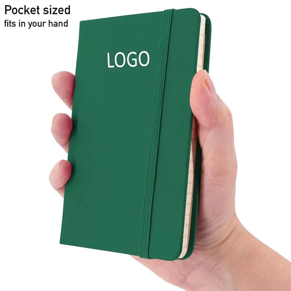 A6 Lined Notebook Hardback W/ Matching Color Elastic Closure