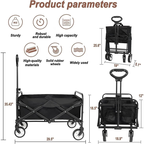 Collapsible Folding Outdoor Utility Wagon