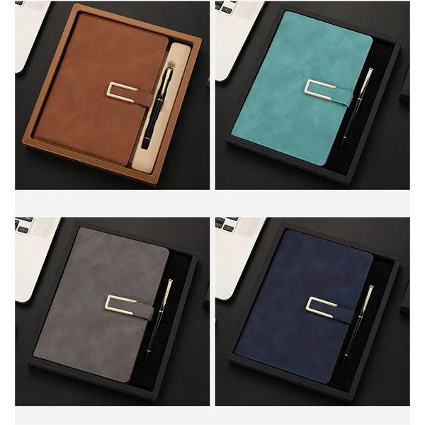 Journal Notebook Lined with Pen Set Gift Box