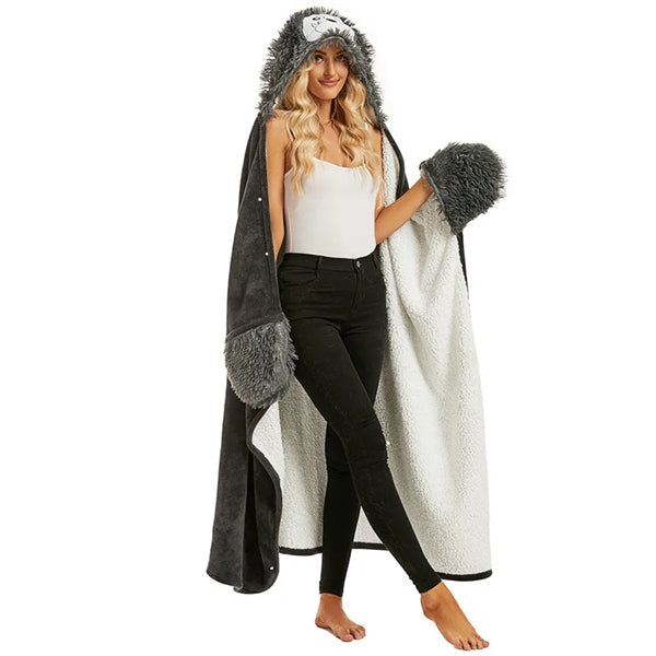 Soft Cute Poncho Blanket