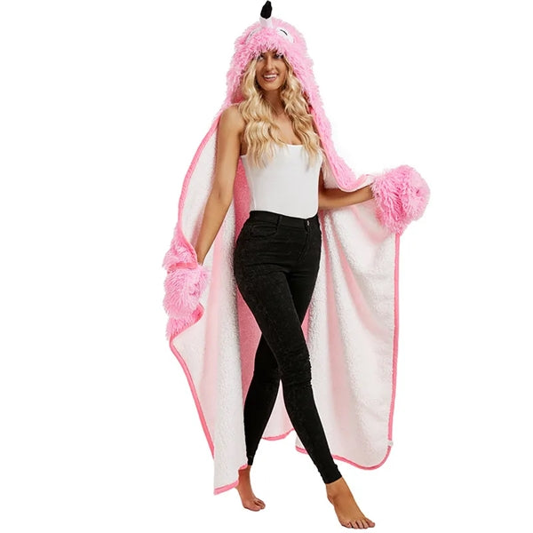 Soft Cute Poncho Blanket