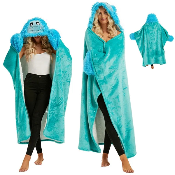 Soft Cute Poncho Blanket