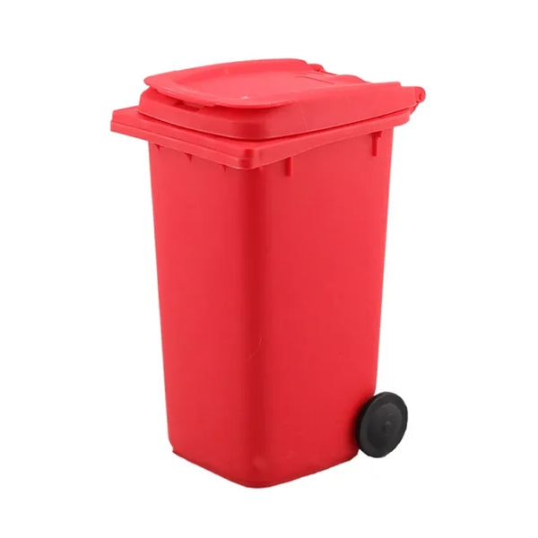 Mini Desktop Trash Can Pen Holder
