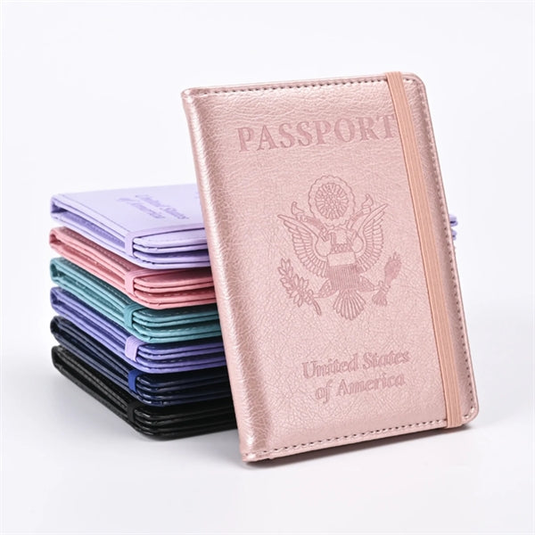 PU Leather Card Passport Holder Cover