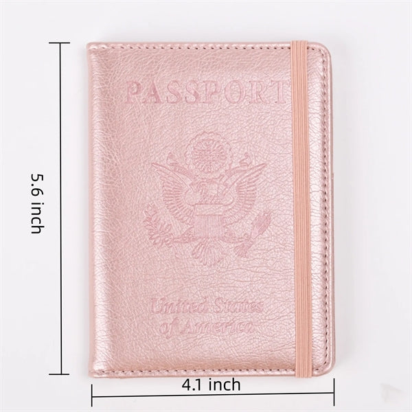 PU Leather Card Passport Holder Cover