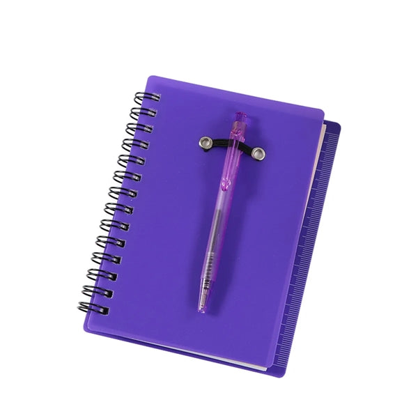 Portable Spiral Notebook With Pen
