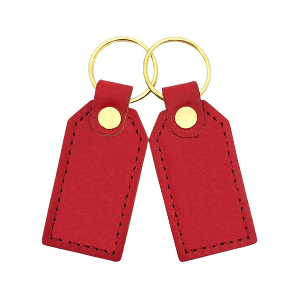 PU Leather Rectangular Keychain