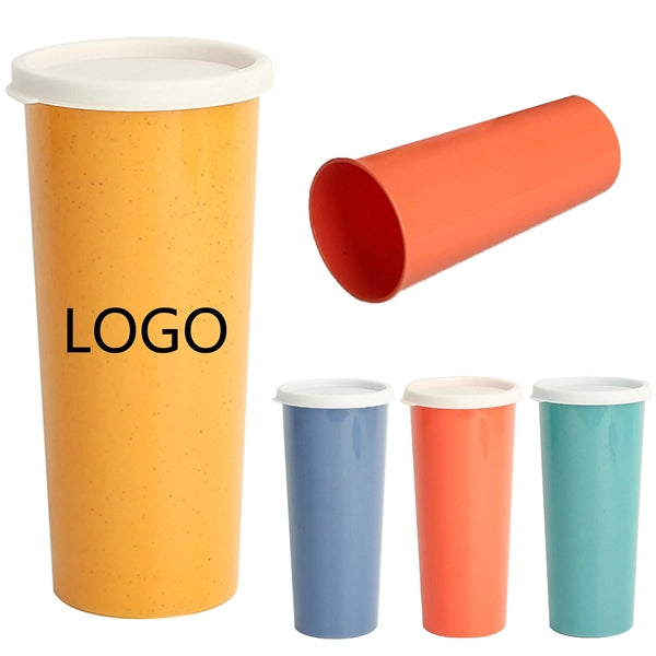 Wheat Straw Water Bottle With Lid