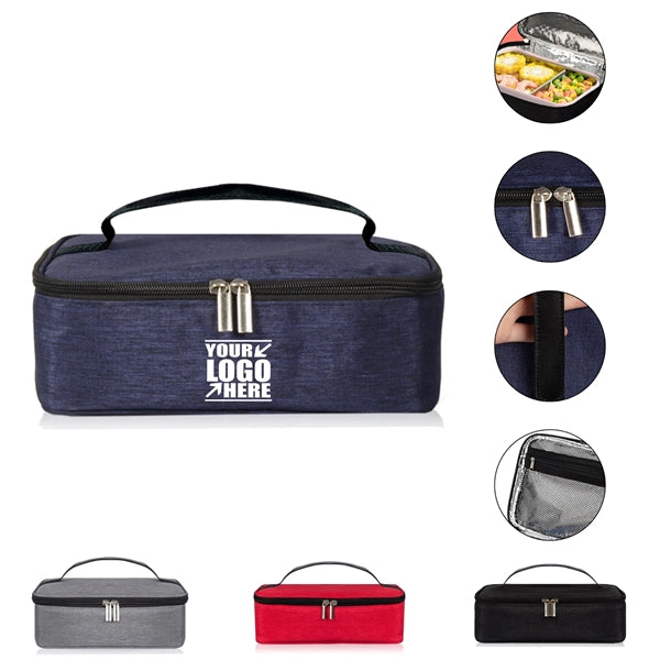 Small Insulated Aluminum Foil Lunch Box Bag
