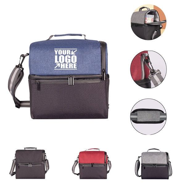 Double Layer Leakproof Insulated Lunch Bag