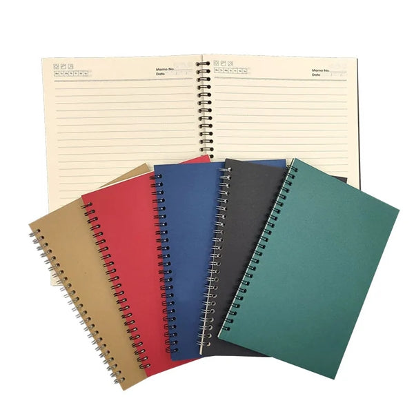 5.5" x 8.3" Recycle Kraft Cover Spiral Notebook