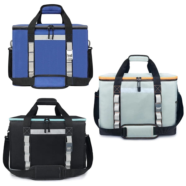 48L Large Soft Sided 65 Cooler Can Insulated Bag with Strap