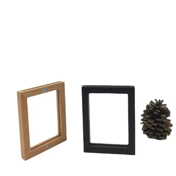 3" Wood Magnet Picture Frame Refrigerator Photo Display
