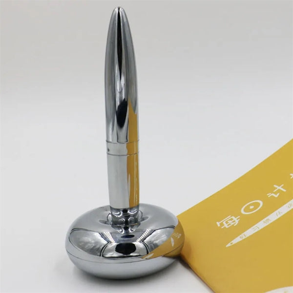 Silver Metal Magnetic Floating Pen With Hold