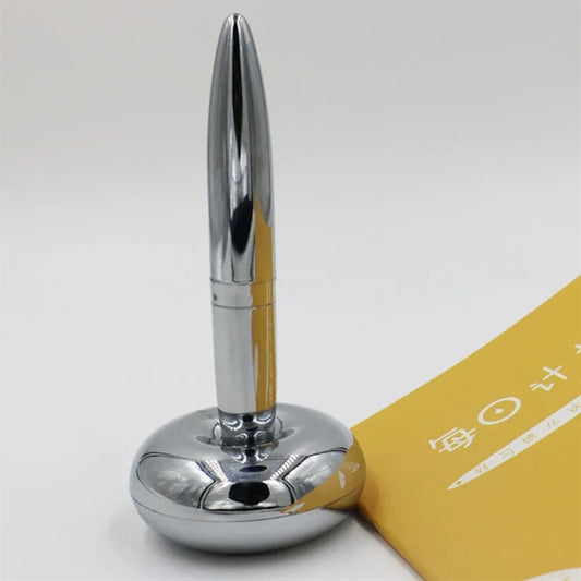 Silver Metal Magnetic Floating Pen With Hold