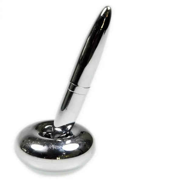 Silver Metal Magnetic Floating Pen With Hold