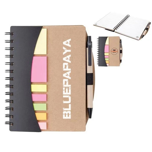 Mini Journal with Pen, Flags & Sticky Notes