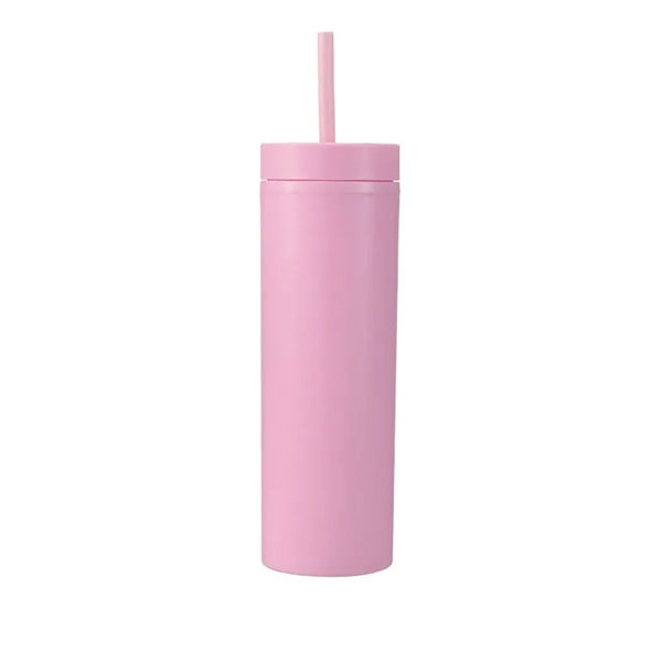 16oz Colored Acrylic Semi Matte Slim Skinny Tumbler