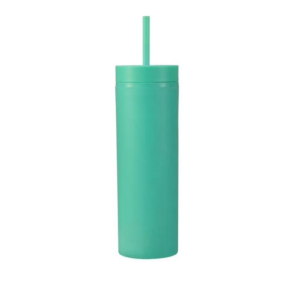 16oz Colored Acrylic Semi Matte Slim Skinny Tumbler