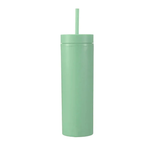 16oz Colored Acrylic Semi Matte Slim Skinny Tumbler