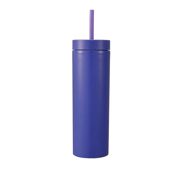 16oz Colored Acrylic Semi Matte Slim Skinny Tumbler