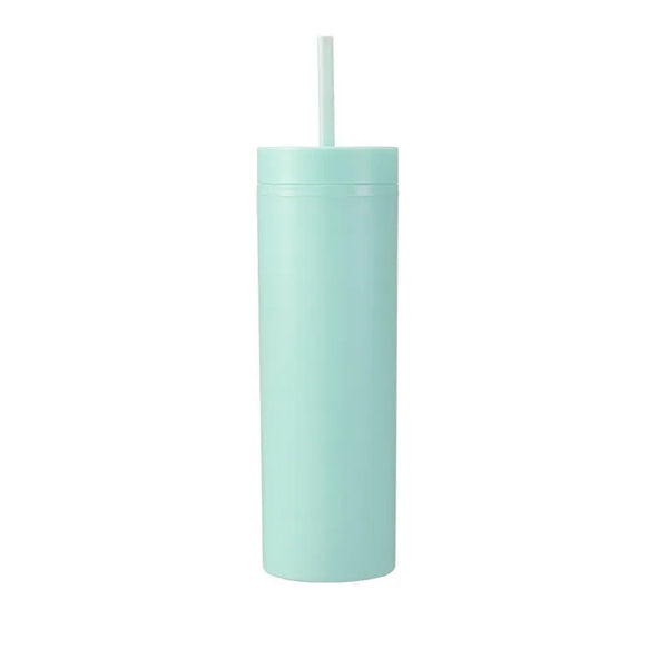 16oz Colored Acrylic Semi Matte Slim Skinny Tumbler