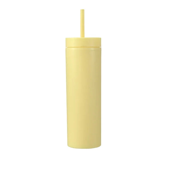 16oz Colored Acrylic Semi Matte Slim Skinny Tumbler
