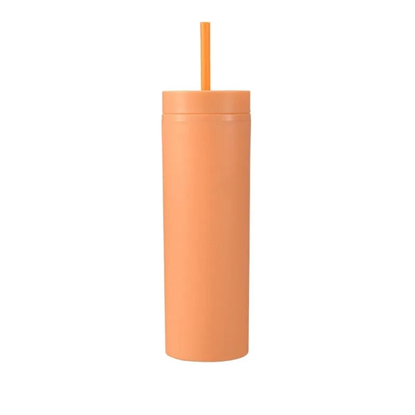 16oz Colored Acrylic Semi Matte Slim Skinny Tumbler