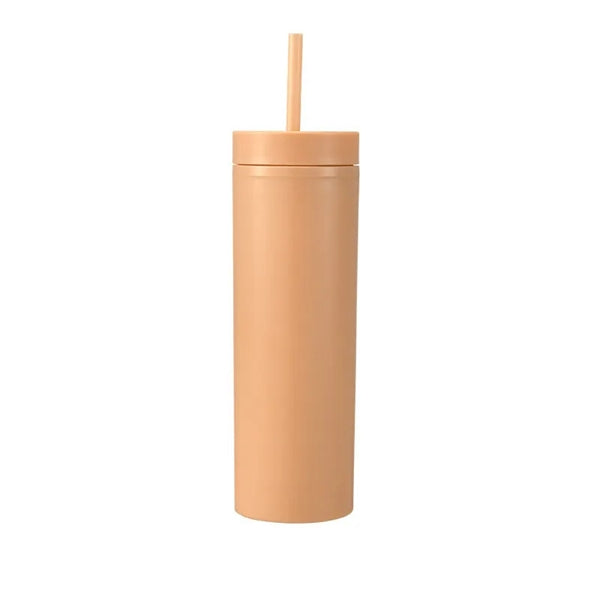 16oz Colored Acrylic Semi Matte Slim Skinny Tumbler