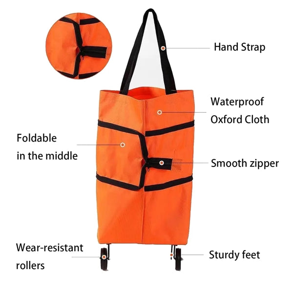 Foldable Trolley Bag with Wheels