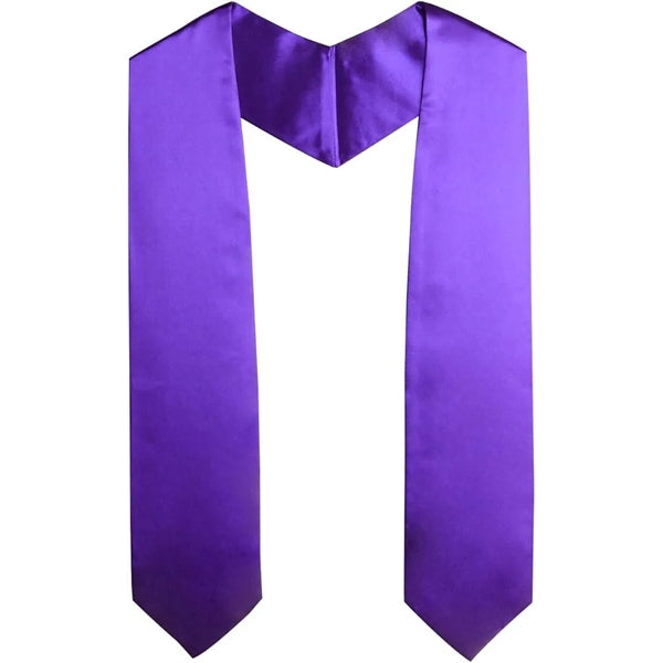 Unisex Plain Graduation Stole For Academic Commencements