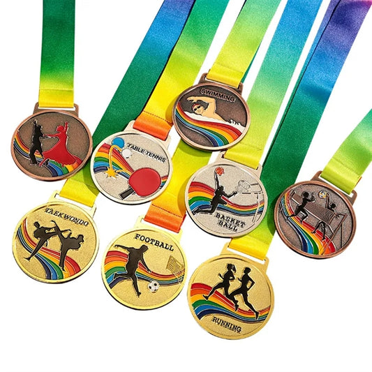 Medal Awards for Contests with Neck Ribbon for Competitions