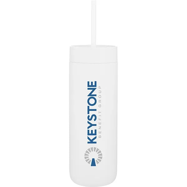 20 oz Fellow Carter SS/Ceramic Insulated Tumbler with Straw