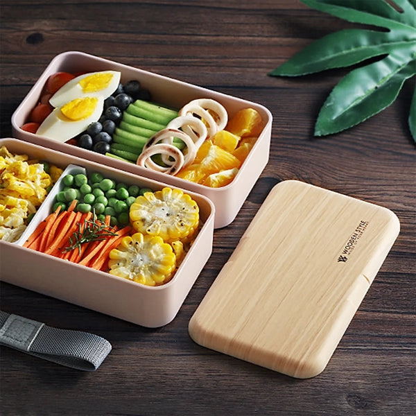 Double Layers Bento Box Leak-Proof