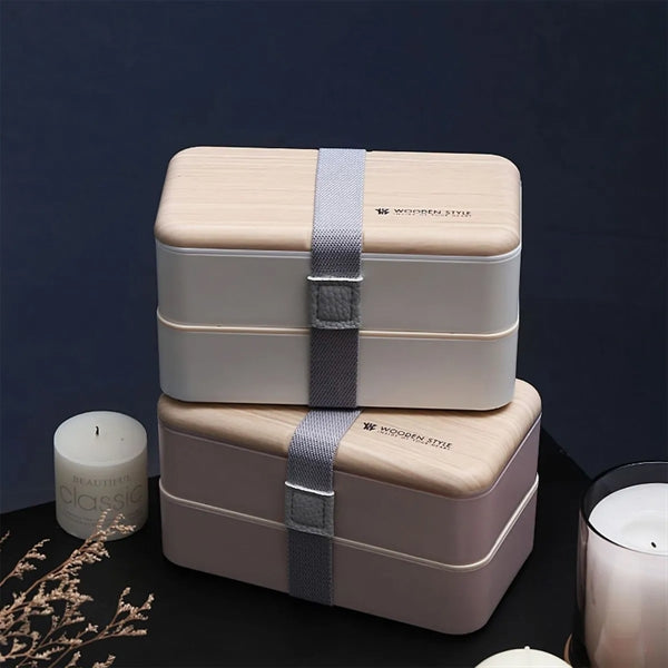 Double Layers Bento Box Leak-Proof