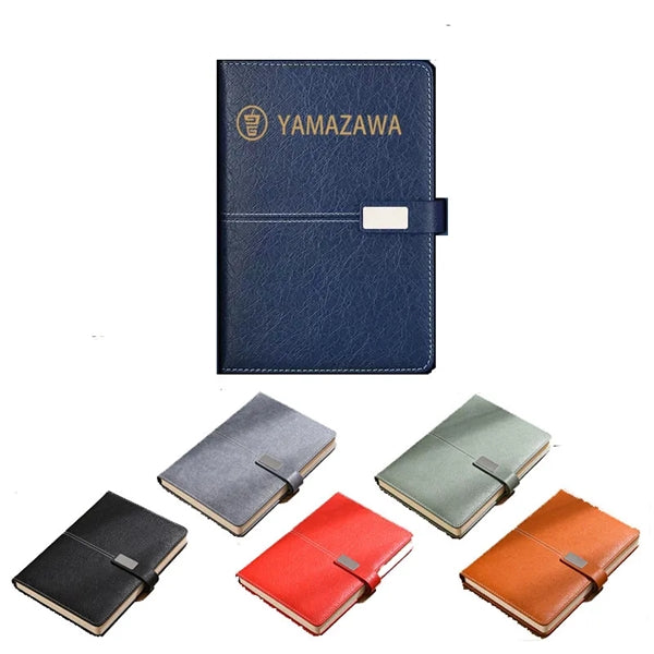 Faux Leather Hardcover Notebook With Magnetic Buckle