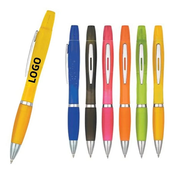 2-in-1 Highlighter Ballpoint Pen
