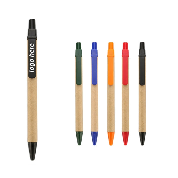 Natural Kraft Paper Recycled Ballpoint Pen
