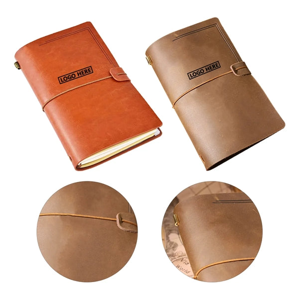 A6 Leather Pocket Journal Notebook